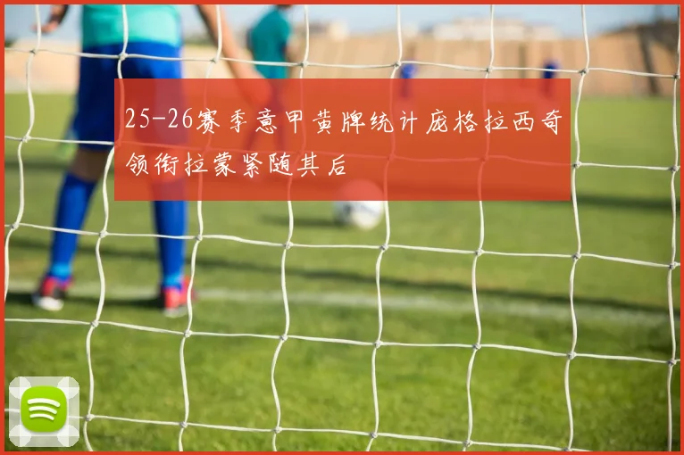 25-26赛季意甲黄牌统计庞格拉西奇领衔拉蒙紧随其后
